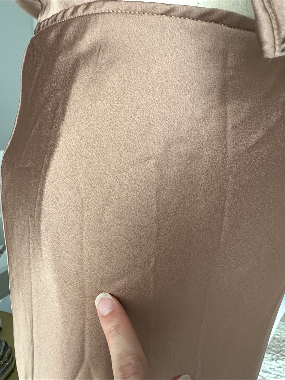 Abercrombie & Fitch Satin Tie-Front Maxi Skirt Set - Brown - Picture 4 of 7